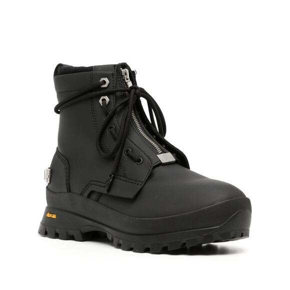 C2h4 Boson Leather Ankle Zipper Boots Black Sz 9.5 / 43 main image 6
